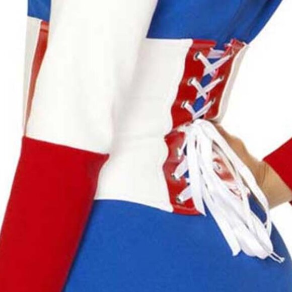 Blue and Red Jumpsuit with Star Design - Picture 8 of 9